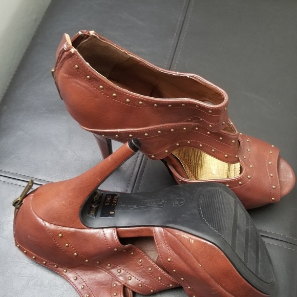 Brown platform Heels Anne Michelle - Picture 1 of 4